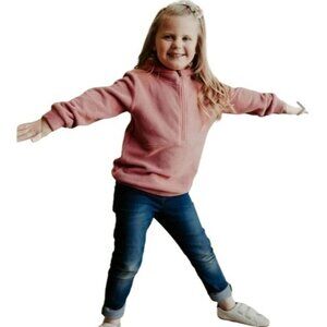 Ampersand half zip Cozy cutie raspberry pink girls size XL  new!